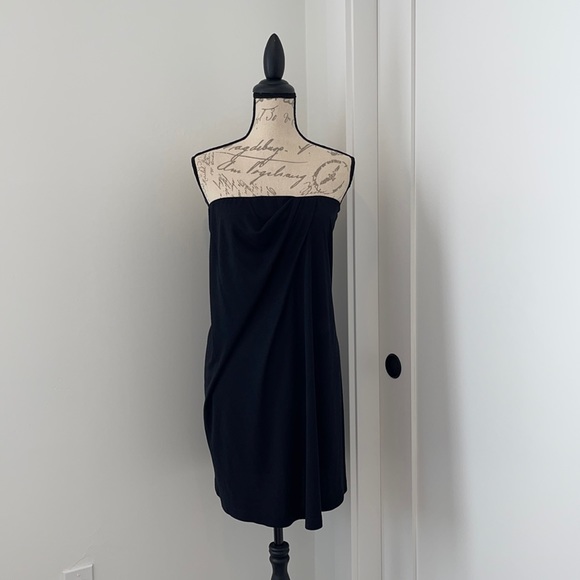 Theory Dresses & Skirts - Theory black knit strapless dress